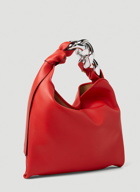 Small Chain Hobo Bag in Red