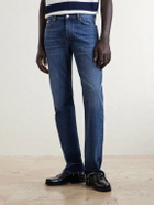 Givenchy - Straight-Leg Fringed Jeans - Blue