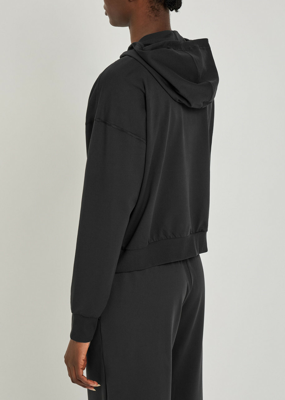Vuori Halo Modern Hooded Jersey Sweatshirt Black
