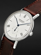 NOMOS Glashütte - Ludwig Hand-Wound 38mm Stainless Steel and Leather Watch, Ref. 237