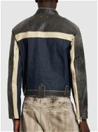 ANDERSSON BELL - 24 Racing Leather & Denim Jacket
