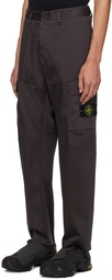 Stone Island Gray Patch Cargo Pants