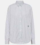 Toteme Striped cotton-blend shirt