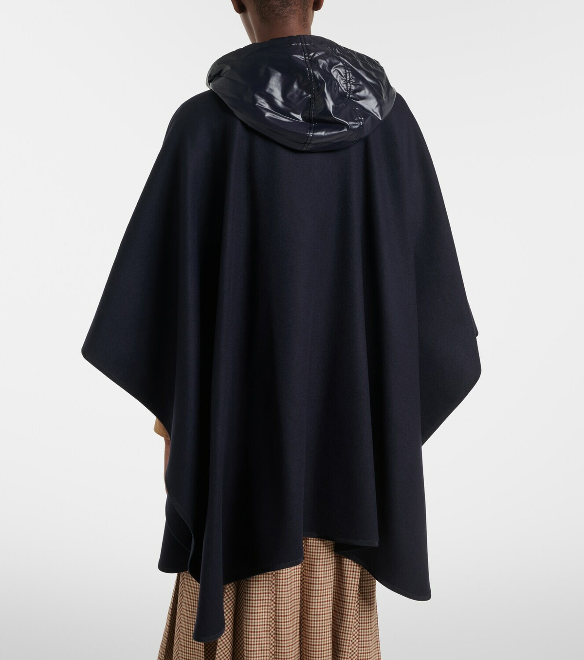 Moncler Belted wool-blend cape