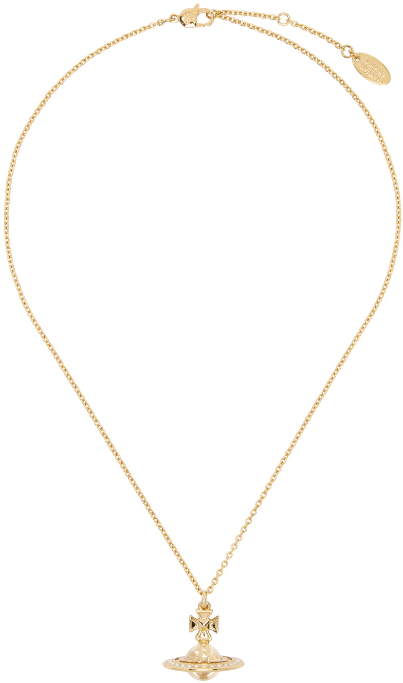 Vivienne Westwood Gold Pina Small Orb Pendant Necklace