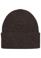 Colorful Standard Ribbed Wool Beanie - Dark Brown - One Size