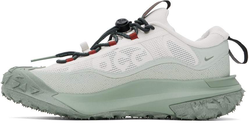 Nike White & Gray ACG Mountain Fly 2 Low GORE-TEX Sneakers Nike