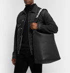 Dolce & Gabbana - Logo-Detailed Full-Grain Leather Tote Bag - Black
