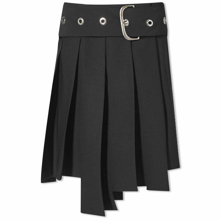 Photo: Off-White Women's Pleated Asymetric Skirt in Black