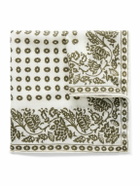 Anderson & Sheppard - Printed Cashmere and Silk-Blend Pocket Square