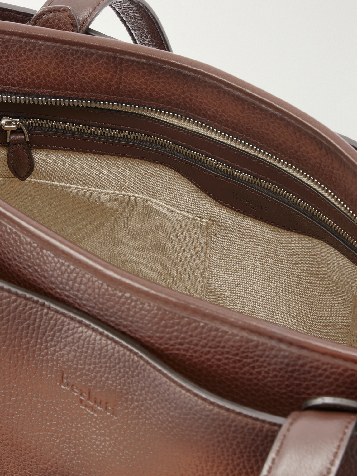 Berluti - Un Jour De Plus Full-Grain Leather Tote Bag - Brown