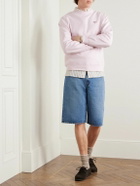 Noah - Logo-Embroidered Cotton-Jersey Sweatshirt - Pink