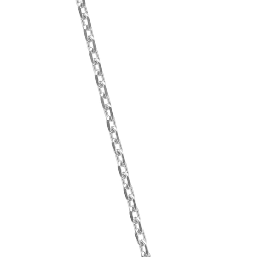 Maison Margiela Men's Logo Ring Necklace in Palladium