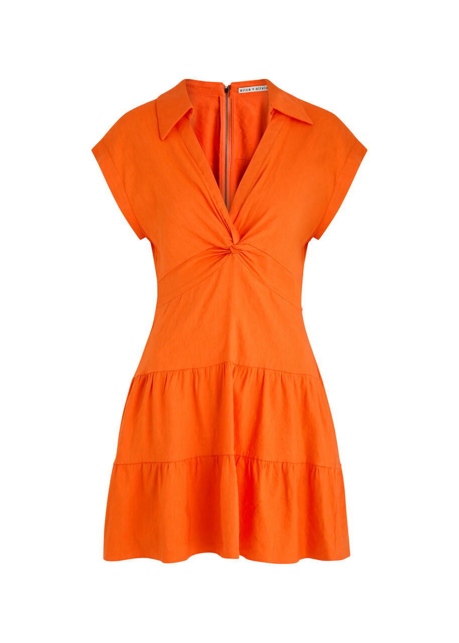 chinese dress ladies Olivia Linen Dress 90926