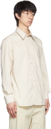 Lemaire Beige Gabardine Shirt