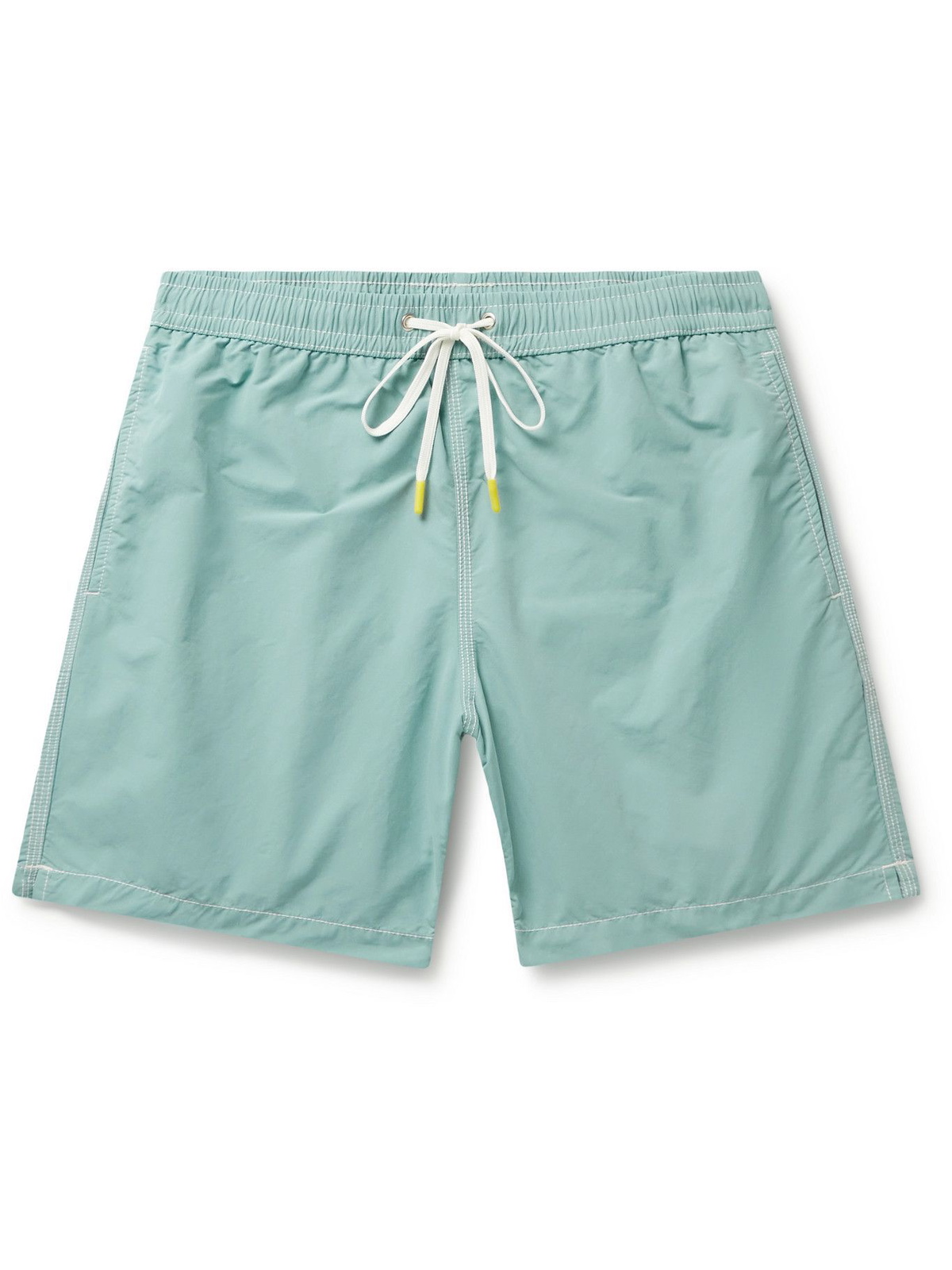 Hartford - Slim-Fit Mid-Length Swim Shorts - White Hartford