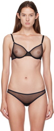 Yasmine Eslami Black Jeanne Moulded Bra