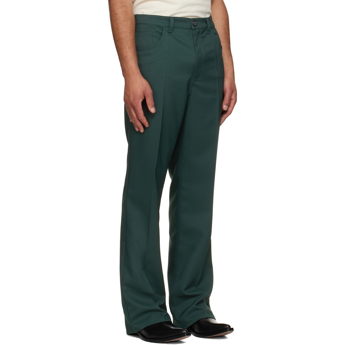 Marni Green Twill Trousers