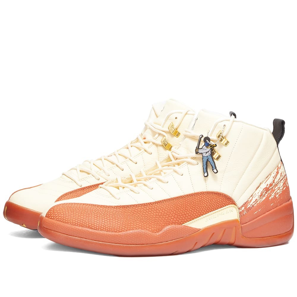 retro 12 orange and white