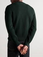 Canali - Slim-Fit Textured Merino Wool Sweater - Green