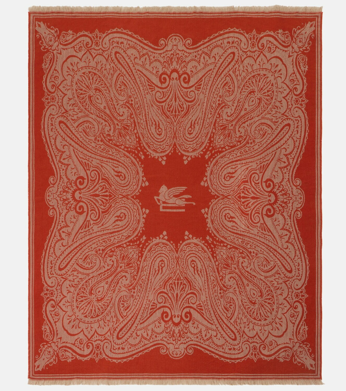 Etro Paisley wool jacquard throw