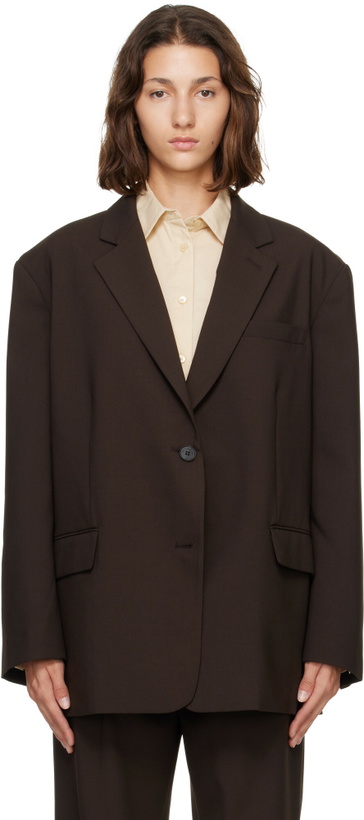 Photo: The Frankie Shop Brown Bea Blazer