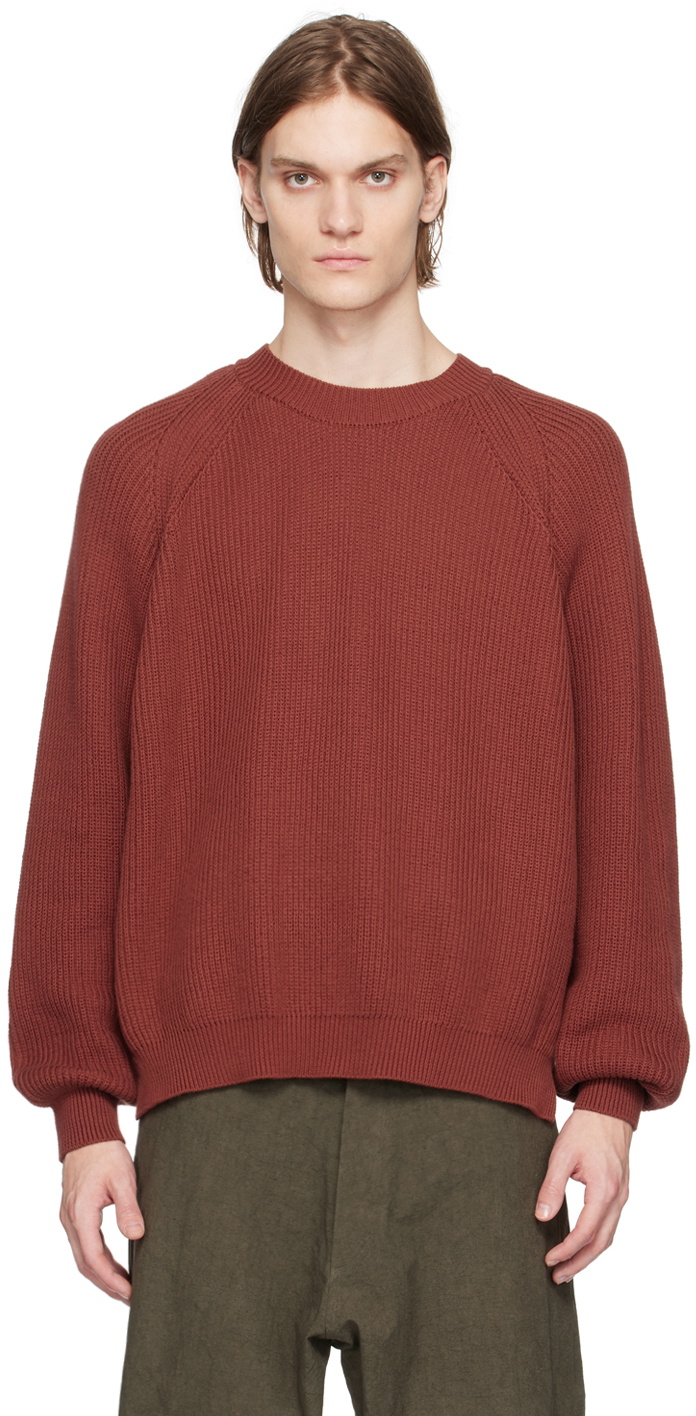 Jan-Jan Van Essche Red Crewneck Sweater