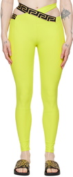 Versace Underwear Green Greca Border Leggings