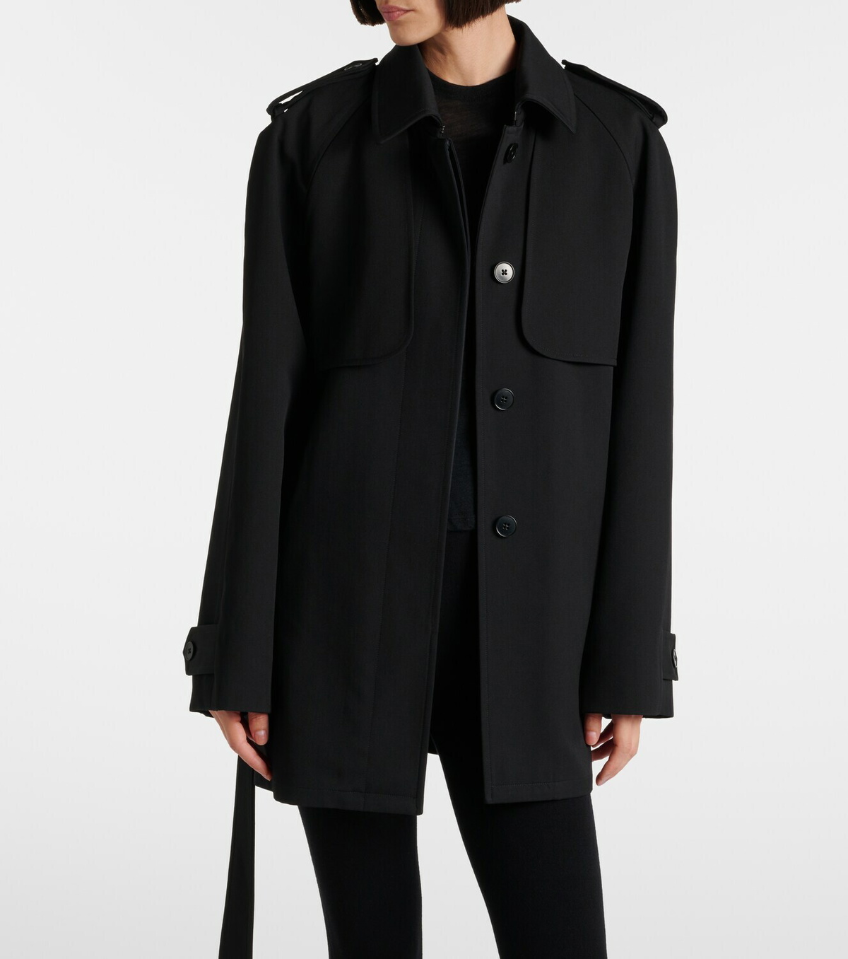 The Row Usuaia belted virgin wool jacket