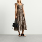 RIXO Women's Kendall Dress in Antelope Spot Black