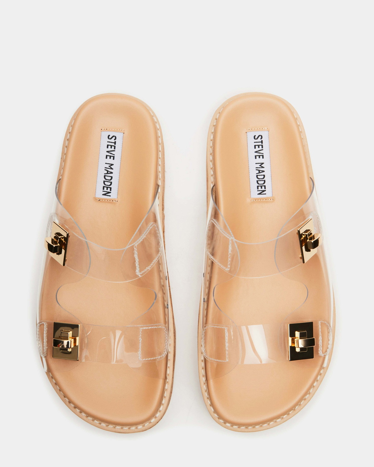 Steve Madden Bigschmona Sandals in Clear