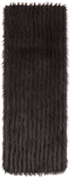 Stand Studio Brown Raena Faux-Fur Scarf