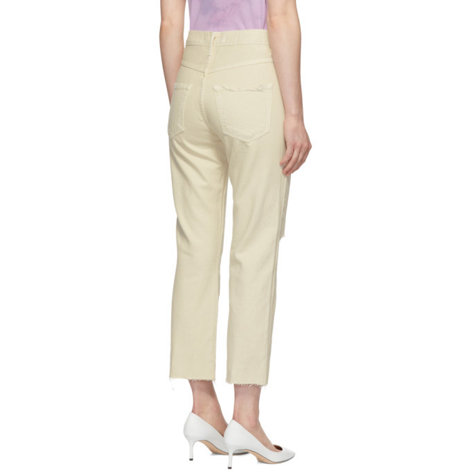 Amo White Loverboy High-Rise Straight Jeans