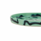 Frizbee Ceramics Baby Plate in Green Pizza 