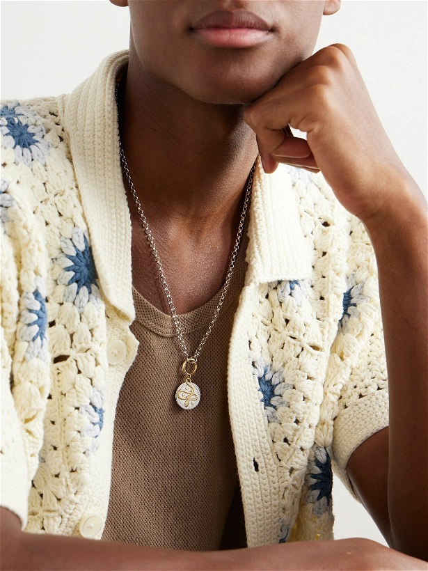 Photo: Foundrae - Wholeness Yellow and White Gold Diamond Pendant Necklace
