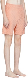 MISBHV Pink Monogram Swim Shorts