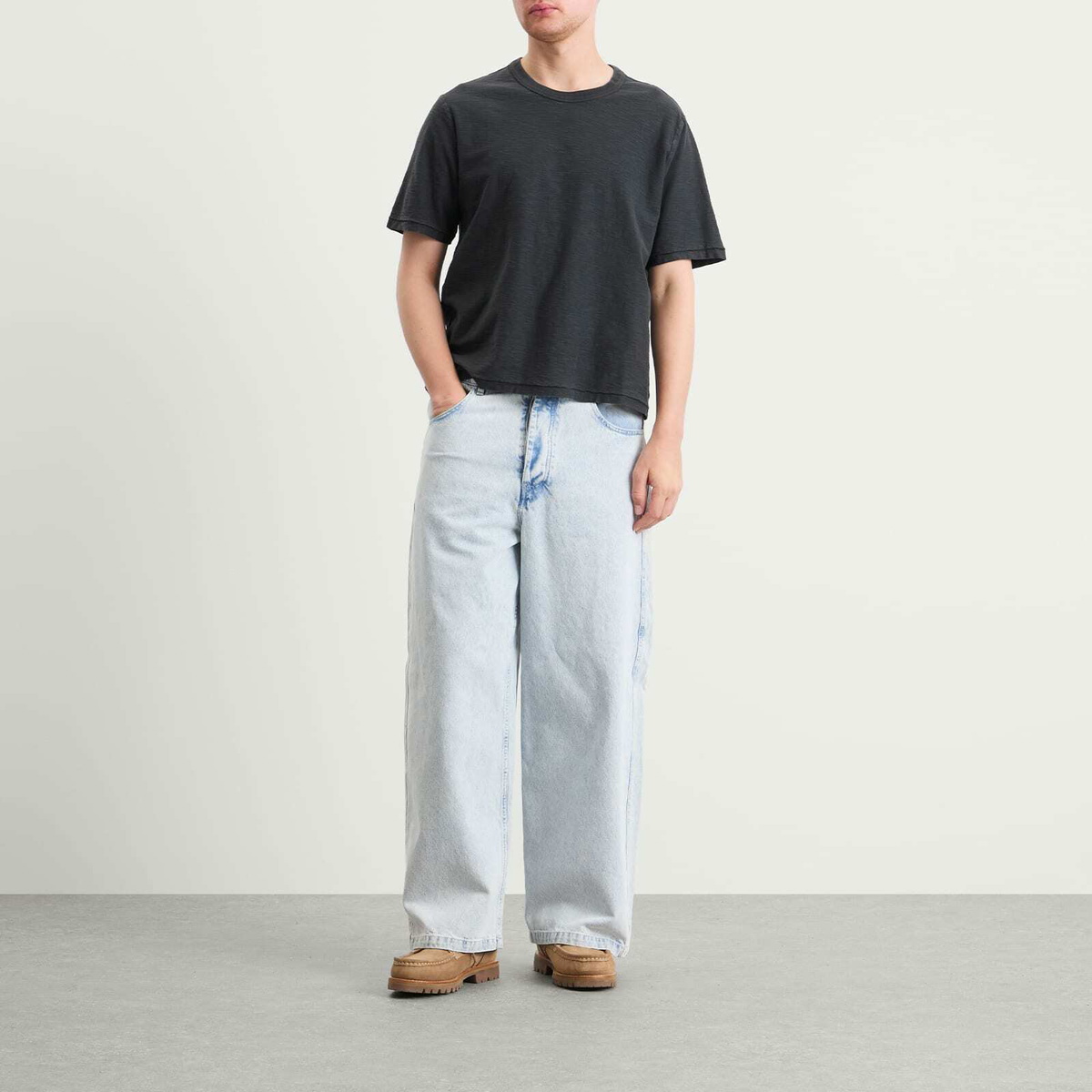 Corridor Men's Slub T-Shirt in Black