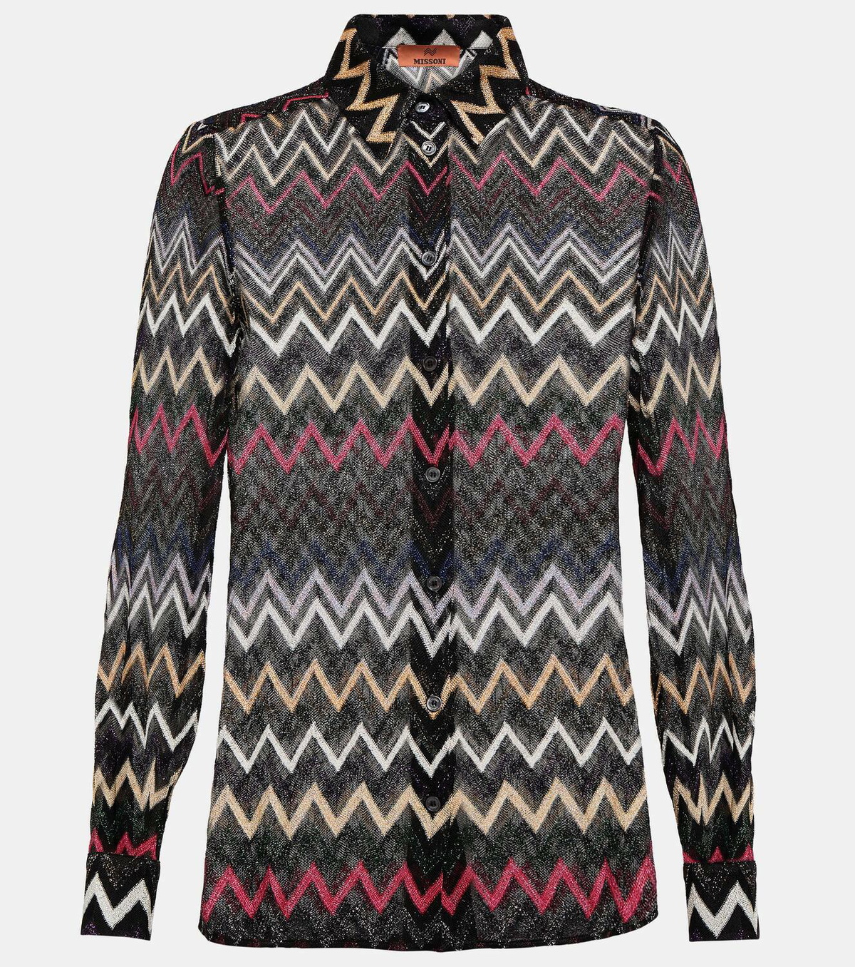 Missoni Zig Zag lamé blouse
