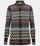 Missoni Zig Zag lamé blouse