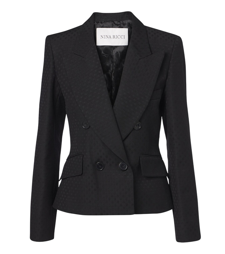 Photo: Nina Ricci Jacquard wool-blend double-breasted blazer