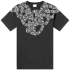 Marcelo Burlon Men's Snake Wings T-Shirt in Black/White