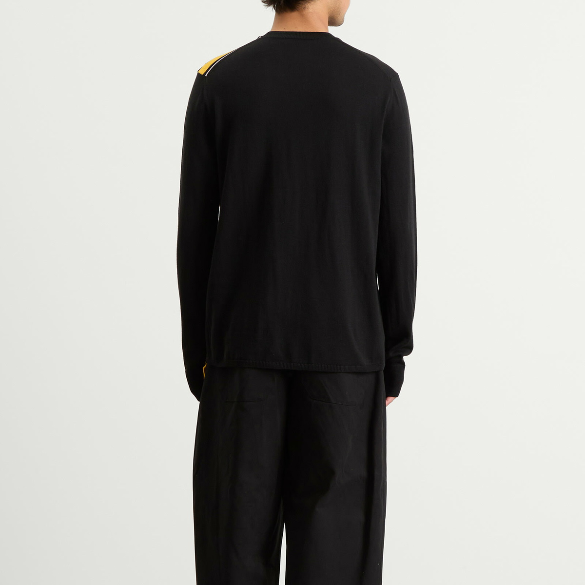 Comme des Garçons SHIRT Men's Football Scarf Knit in Black