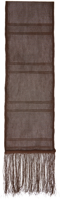 Photo: Our Legacy Brown Piano Scarf