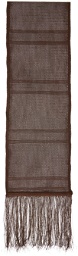 Our Legacy Brown Piano Scarf