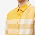 Burberry Men's Somerton Check Shirt in Marigold Ip Check