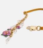 Dolce&Gabbana Embellished leather and chain belt