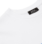 A.P.C. - Logo-Print Organic Cotton-Jersey T-Shirt - White