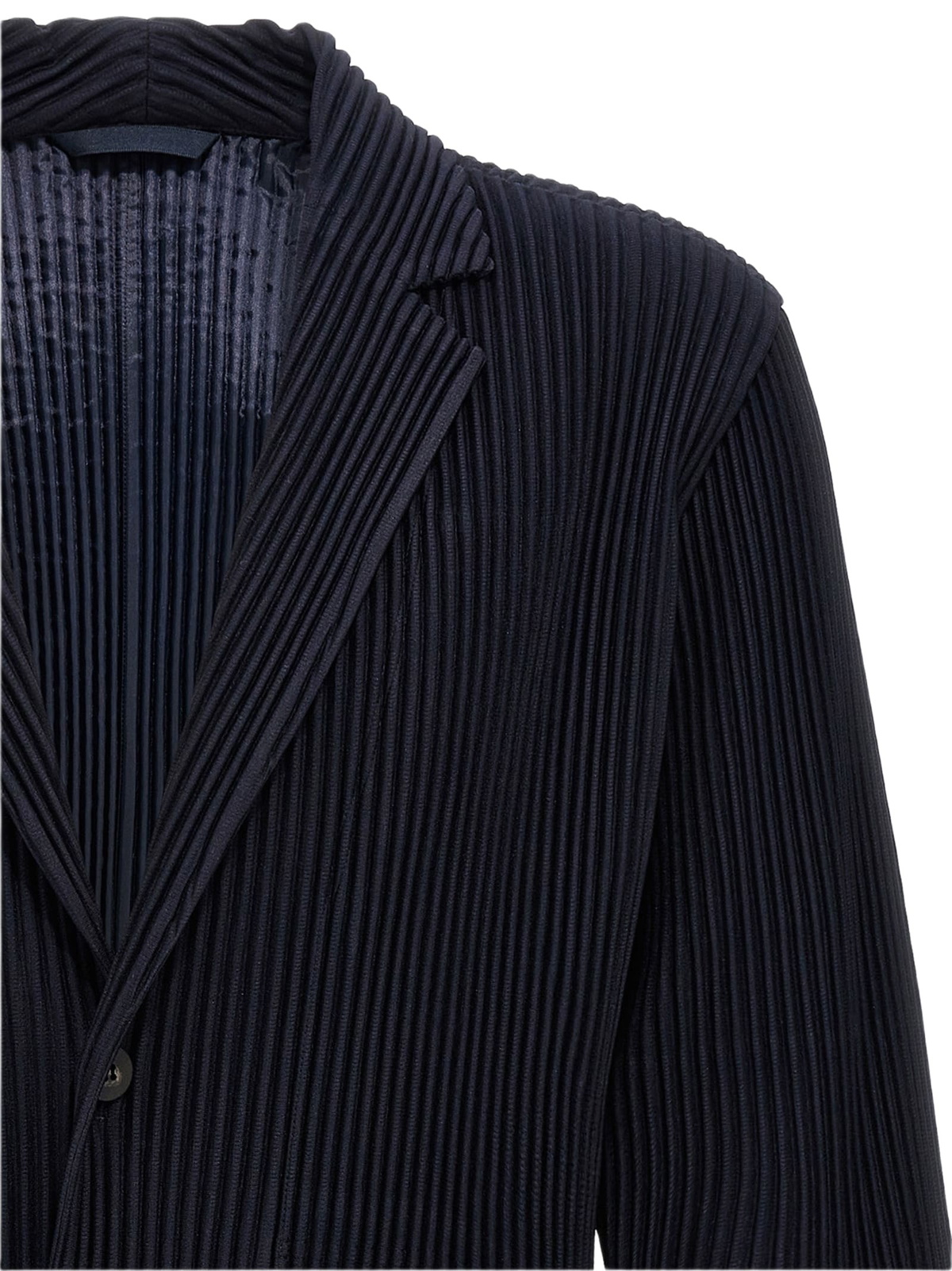 Issey Miyake Single-breasted Pleated Blazer