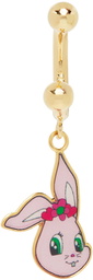 Safsafu SSENSE Exclusive Gold Bunny Single Earring