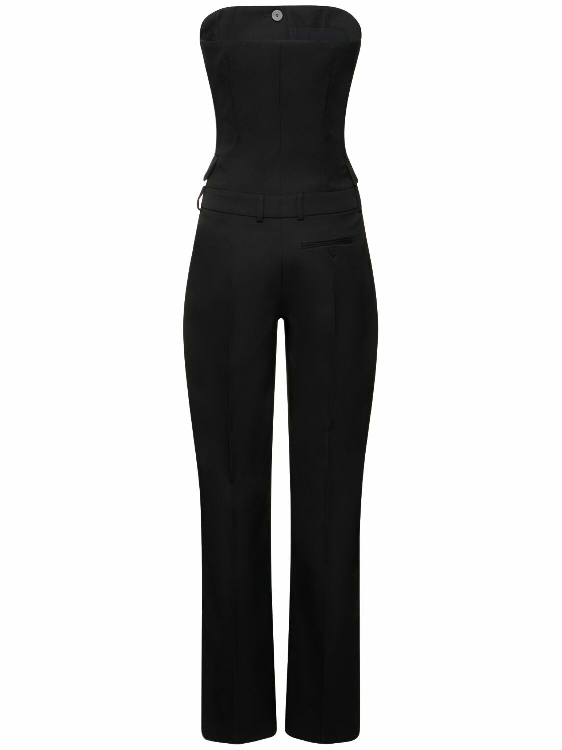 ALEXANDER MCQUEEN - Barathea Wool All-in-one Jumpsuit